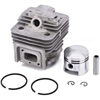 Delaman Juego de Cilindros - Juego de Anillos Piston Kit Compatible con TL52 BG520 Desbrozadora Eng 44MM